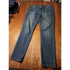 JNY Jones New York Size 8 Womens Denim Blue Jeans Casual Pants